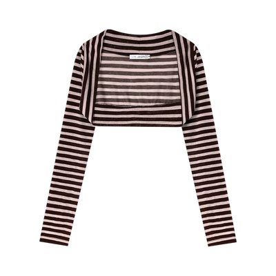Coffee Pink Stripe / S