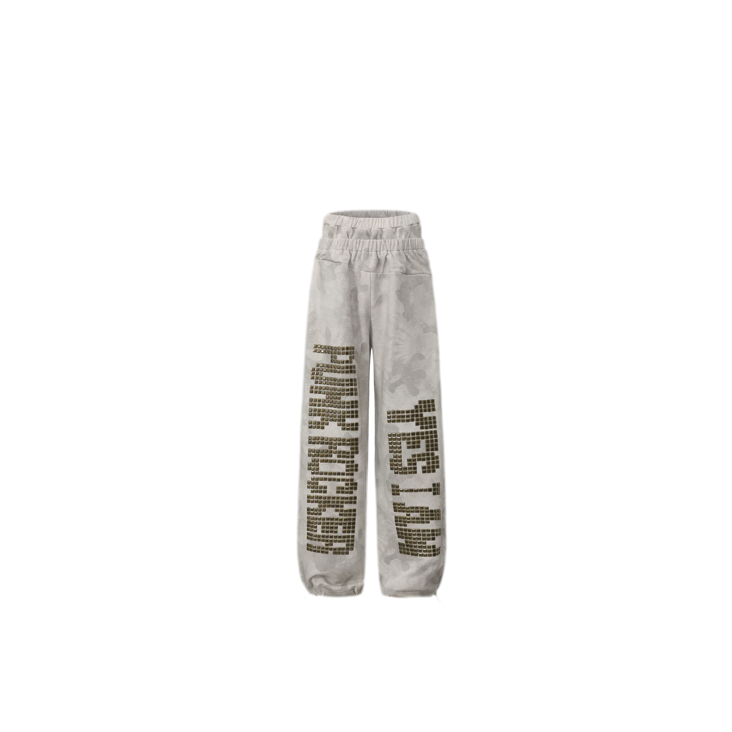 Camouflage Rhinestone Hoodie Sweatpants Set