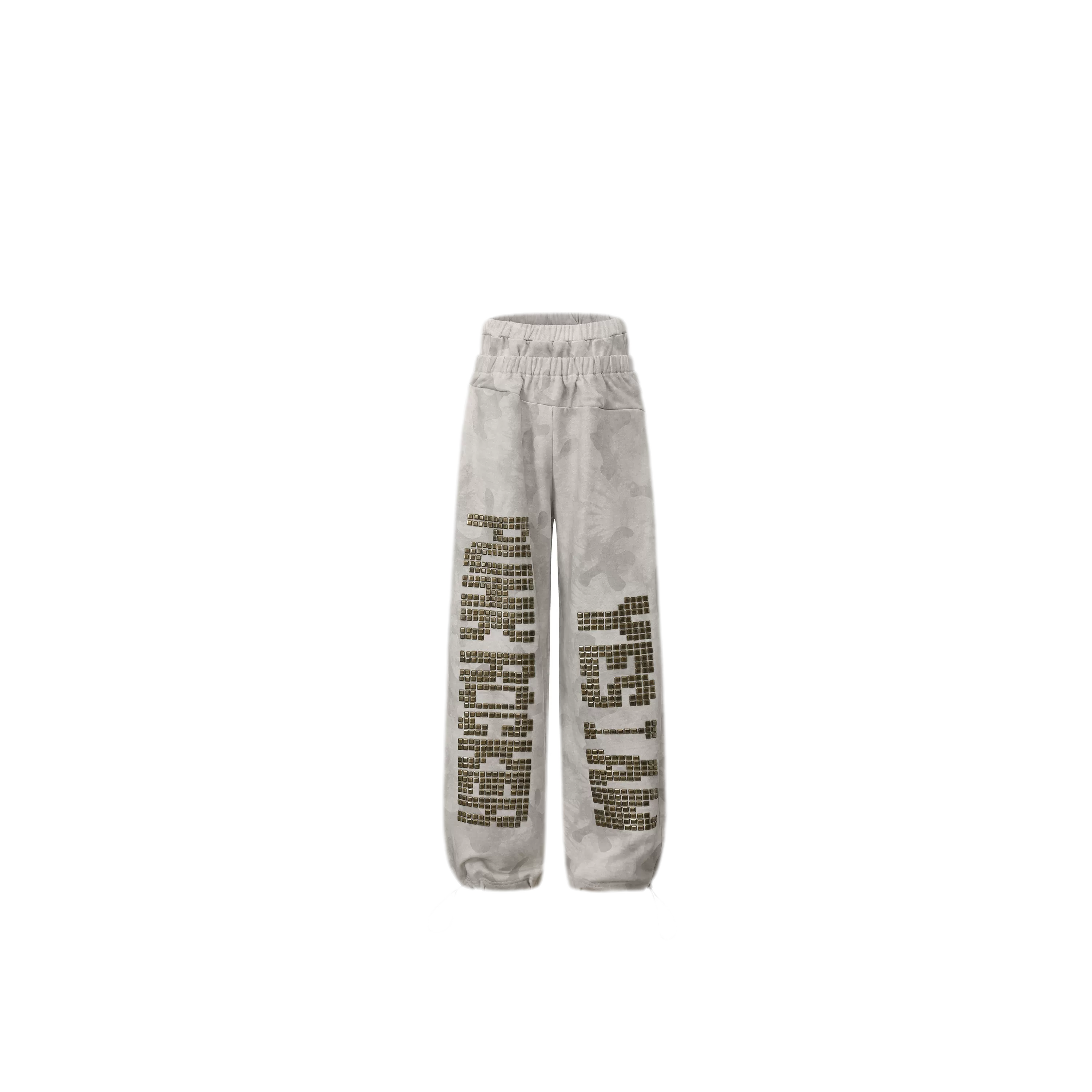 Camouflage Rhinestone Hoodie Sweatpants Set