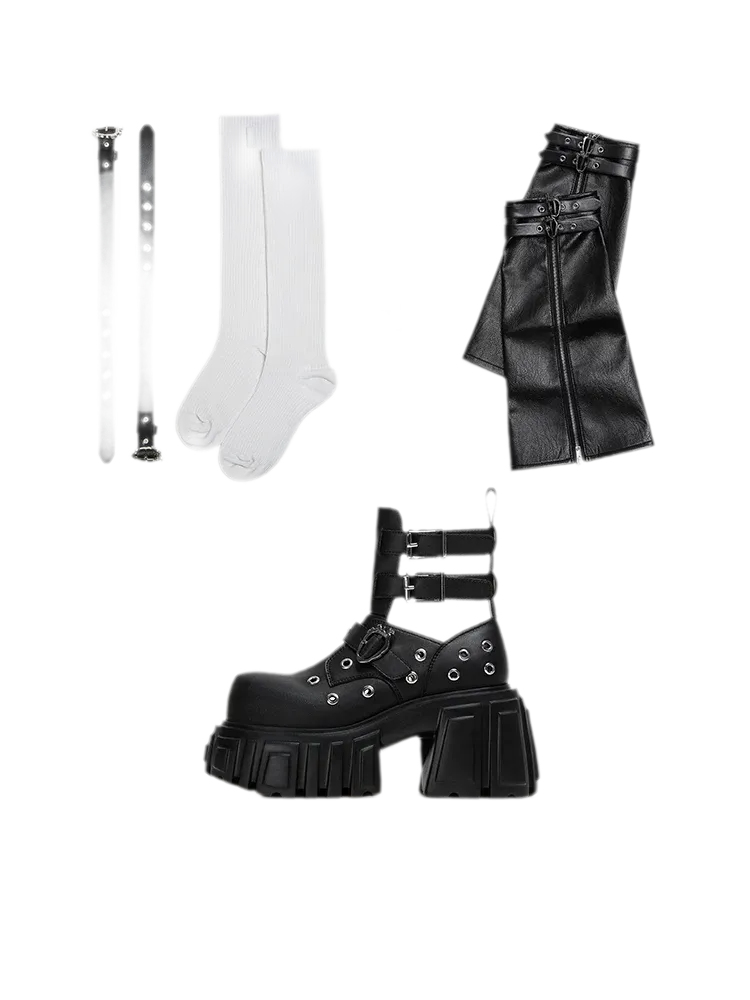 Punk Platform Roman Boots