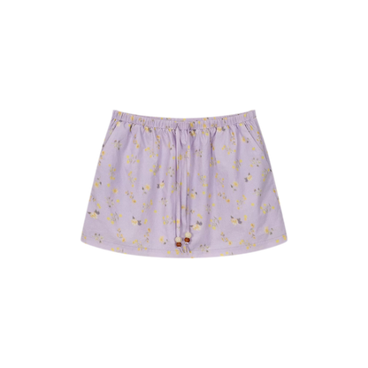 Twin Flowers French Floral Halter Top &amp; Drawstring