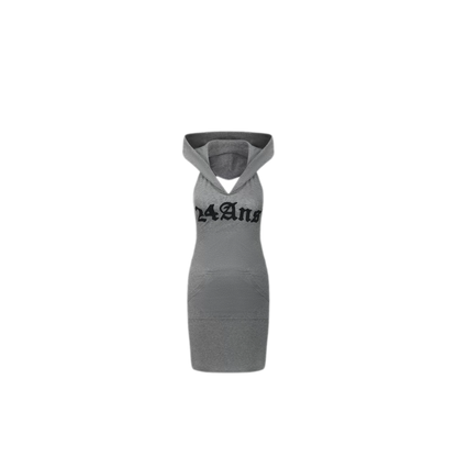 24ANS x UWA Backless Hooded Mini Dress