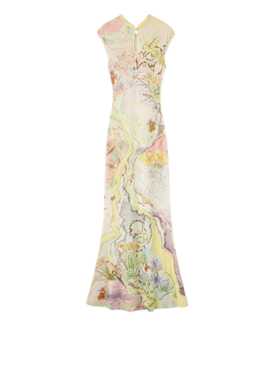 Pink Qipao Skirt (Long) / S
