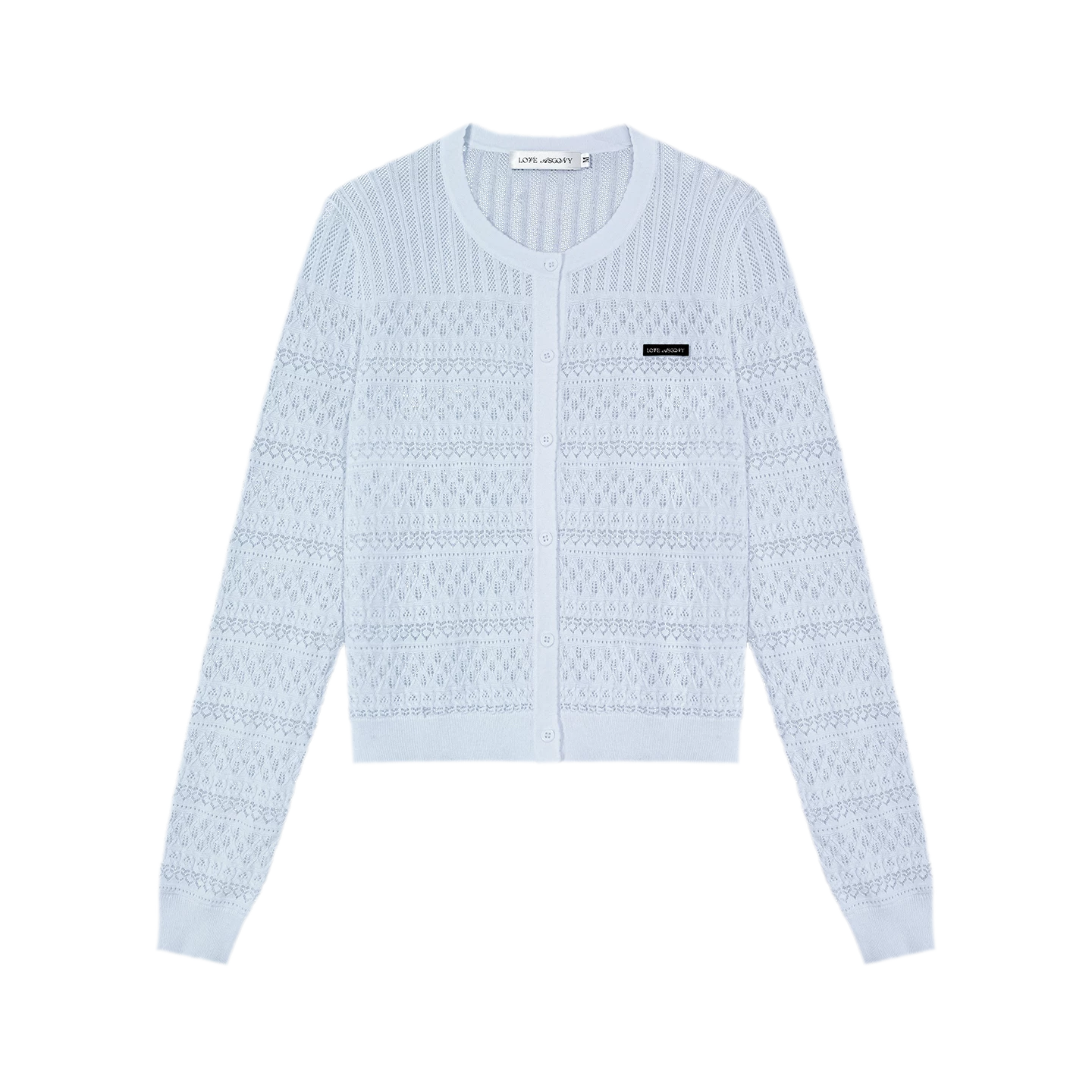 Openwork Cropped Knit Set