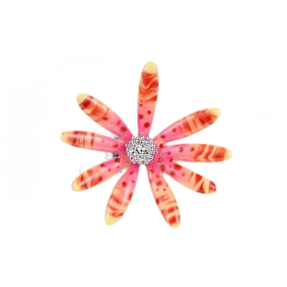 Metallic Daisy Flower Hair Clip
