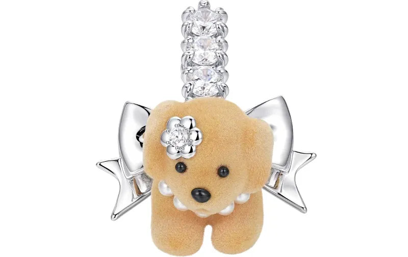 Velvet Bow Dog Hair Clip
