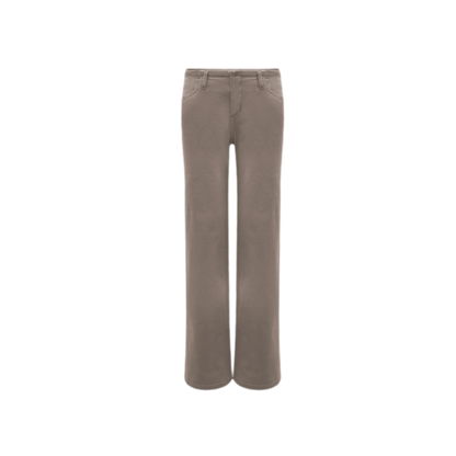 Waistband-Free Straight-Leg Denim Jeans