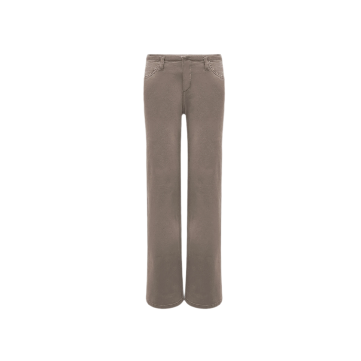 Waistband-Free Straight-Leg Denim Jeans