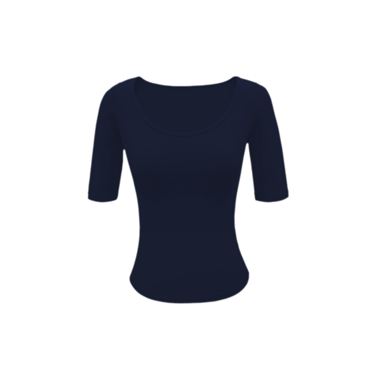 Soft U-Neck Slim-Fit T-Shirt