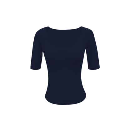 Soft U-Neck Slim-Fit T-Shirt