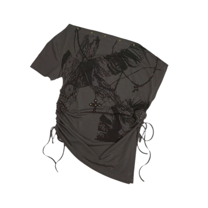 Distressed Punk Shoulder Tee