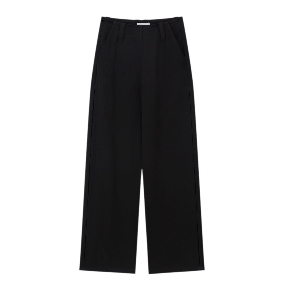 Soft Structured Wide-Leg Trousers