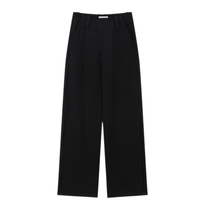 Soft Structured Wide-Leg Trousers