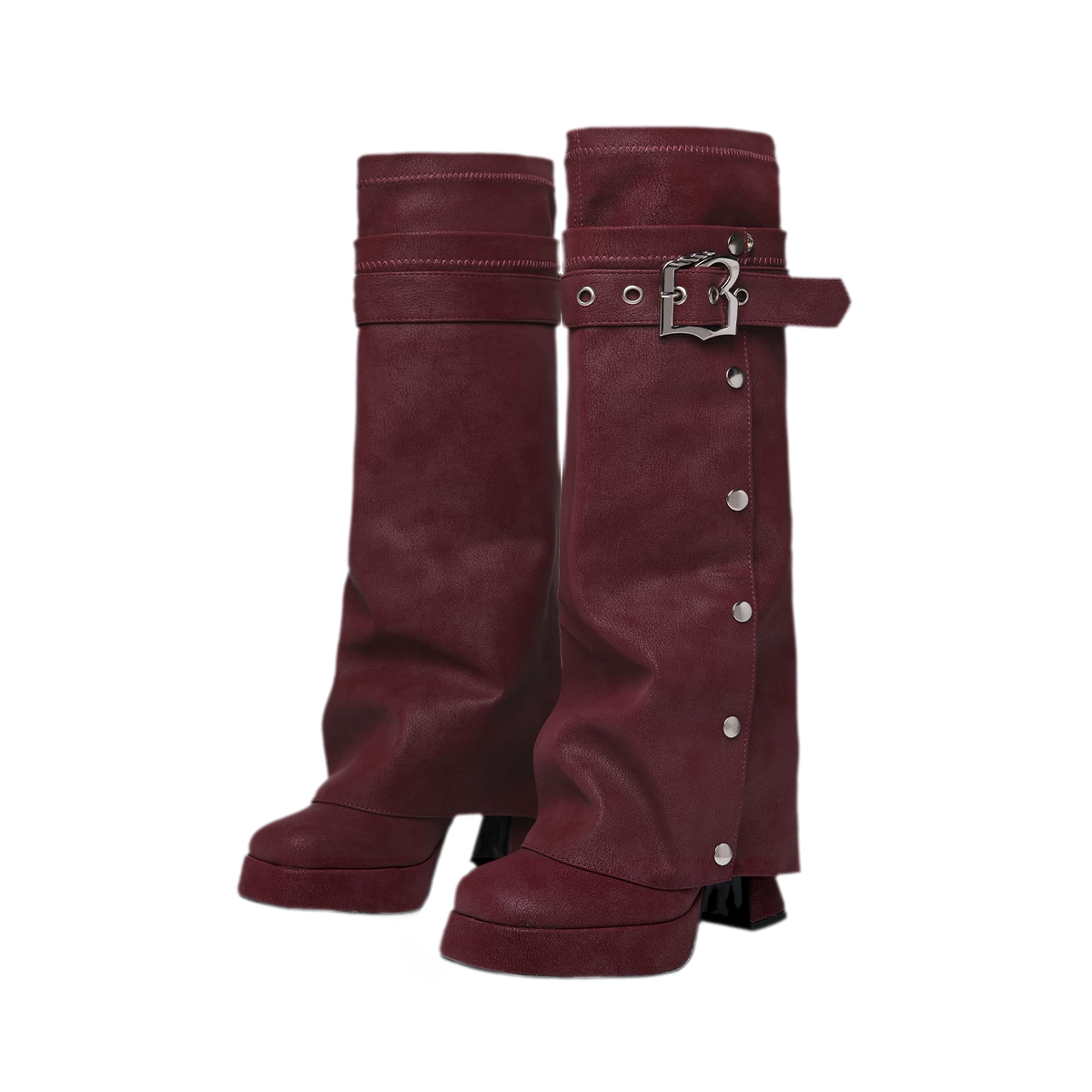 Lychee Textured Chunky Boots