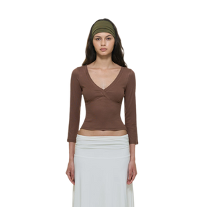 Light Camel Brown Top / S