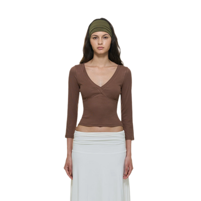 Light Camel Brown Top / S