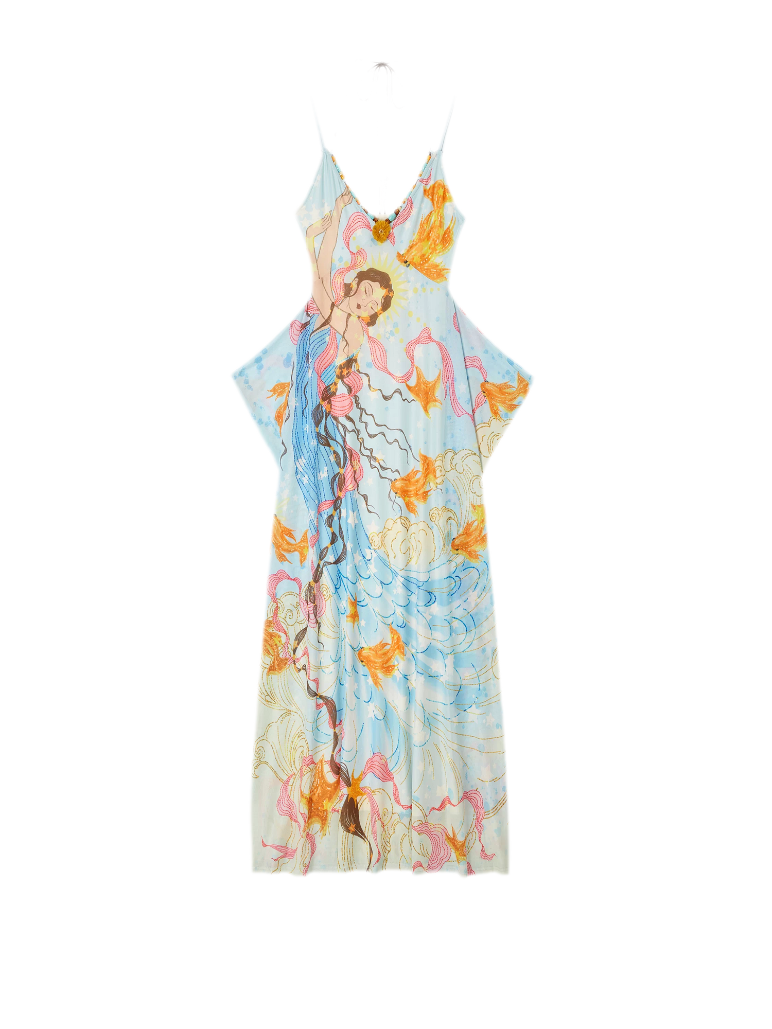 Beaded Floral Cami Dress
