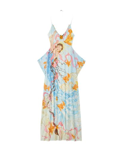 Beaded Floral Cami Dress