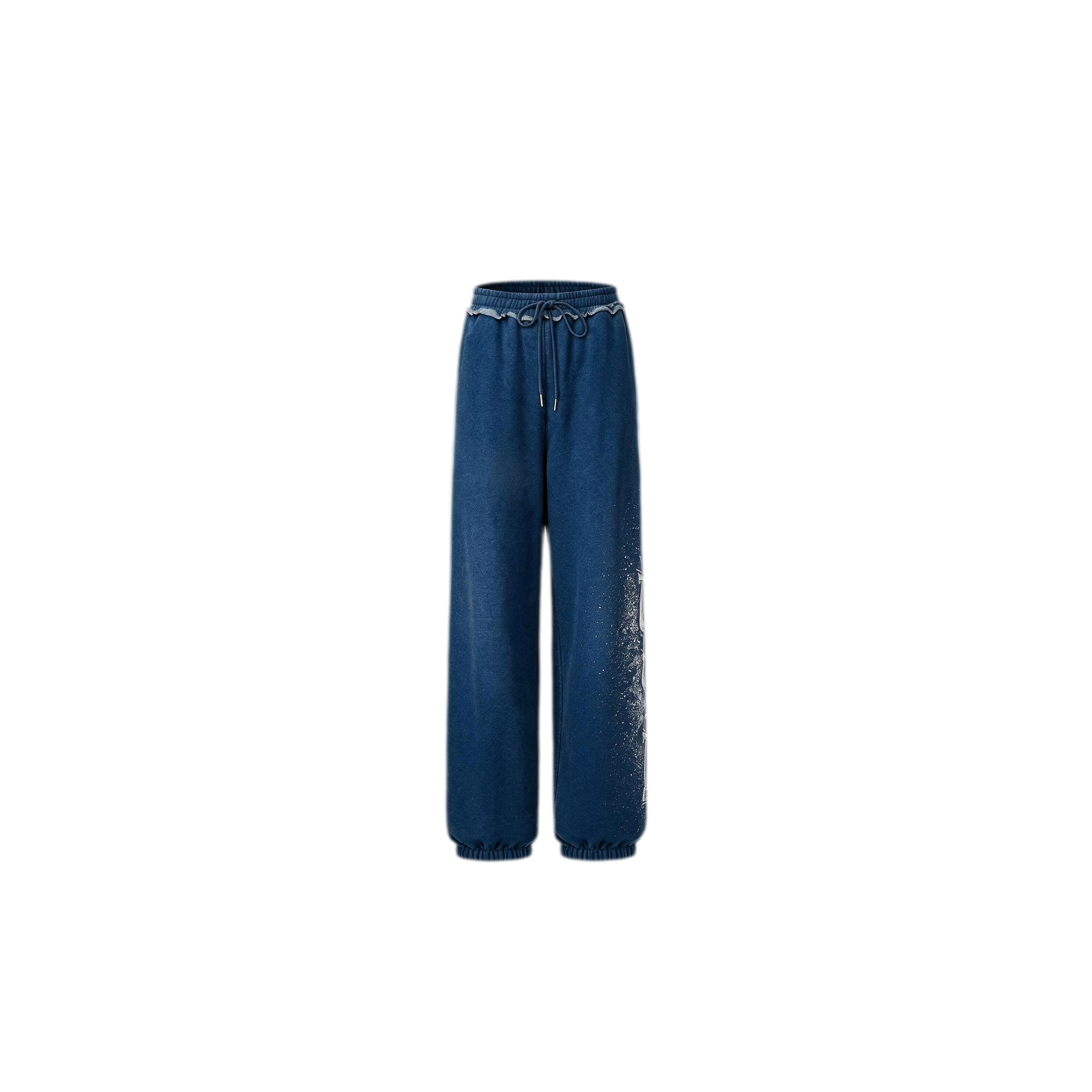 Graphic Cropped Hoodie Pants Set