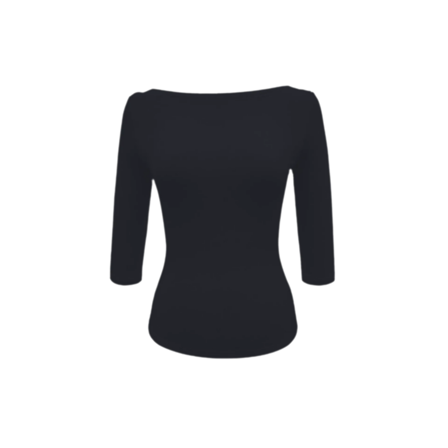 Lyocell Boat Neck Knit Top