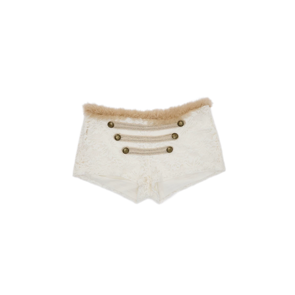 Set di cardigan e shorts con profili metallici