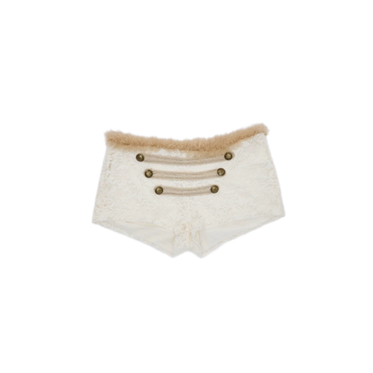 Set di cardigan e shorts con profili metallici