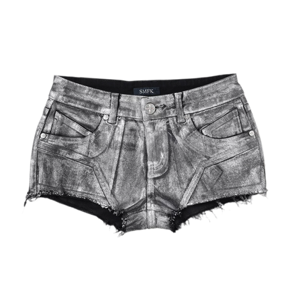 Wild Phantom Ultra Low-Rise Denim Shorts