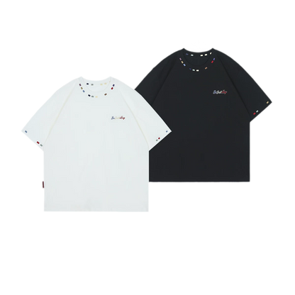 Pure Cotton Embroidered T-Shirt