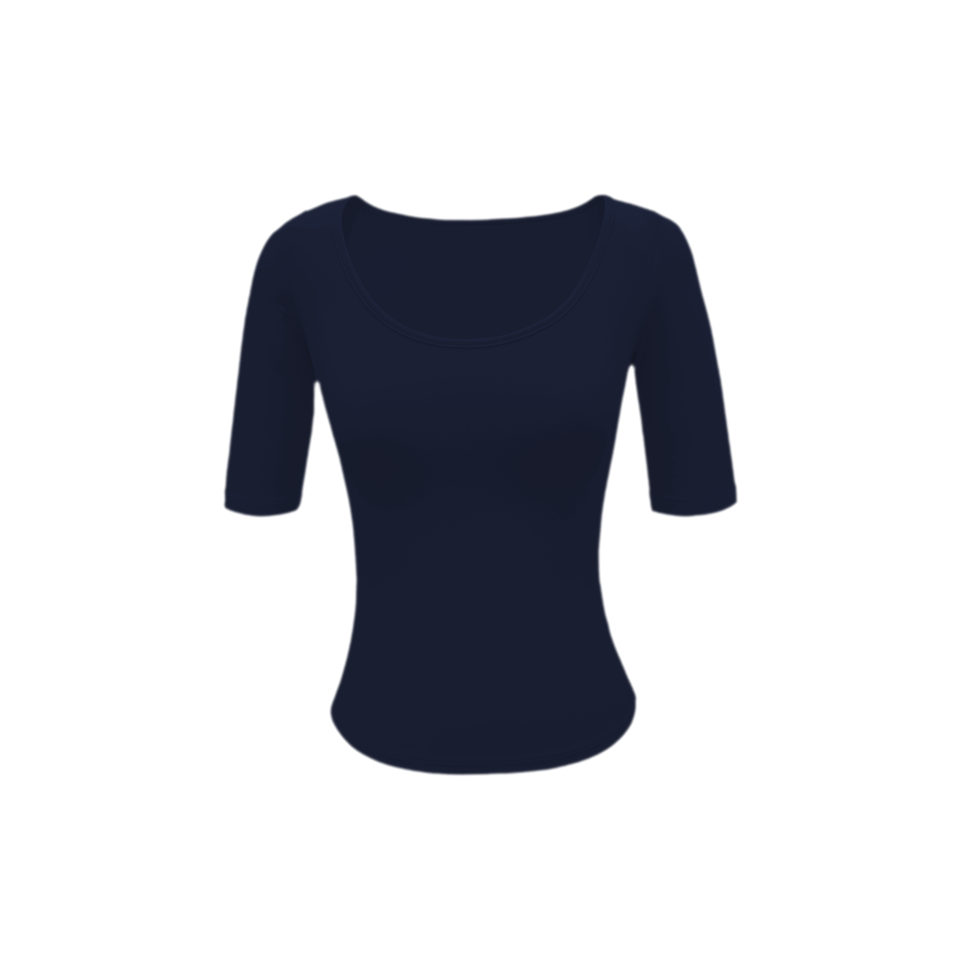 Soft U-Neck Slim-Fit T-Shirt