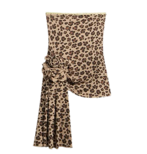 Leopard Lace Backless Cami