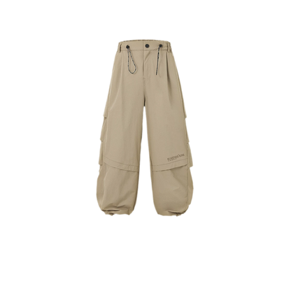 Teflon Wide-Leg Cargo Pants