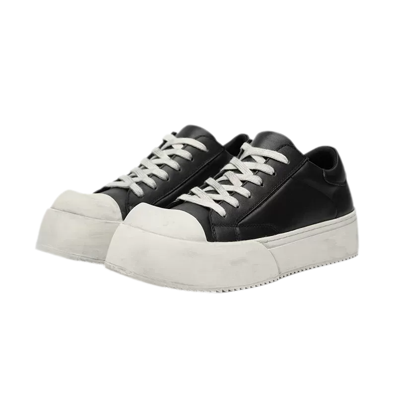 Leather Jumbo Platform Sneakers