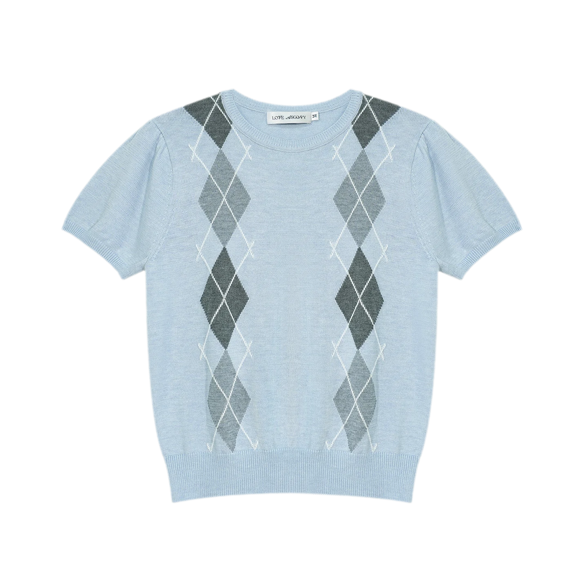 Wool Argyle Knit Set