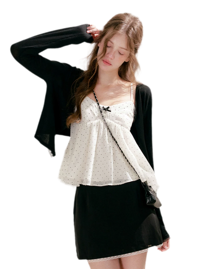 Lace Trim Cardigan
