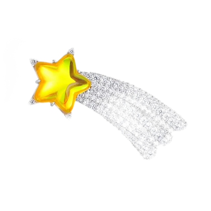 Crystal Star Hair Clip