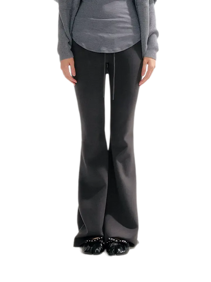 Stretch Low-Rise Flared Pants