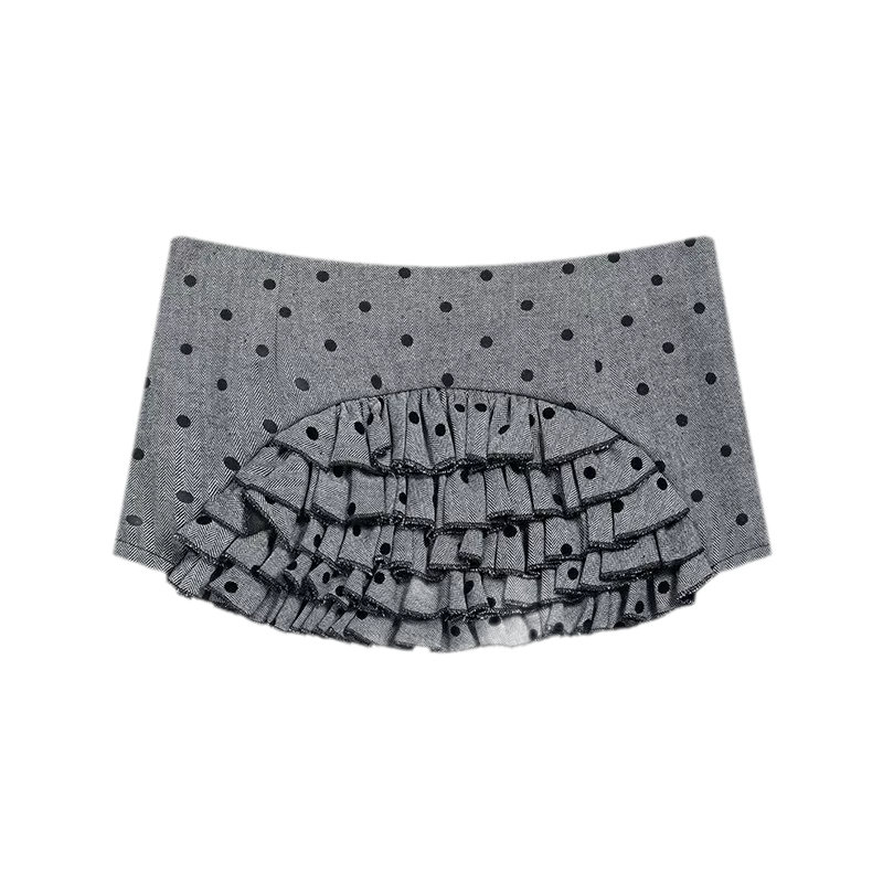 Ruffled Low-Rise Mini Skort
