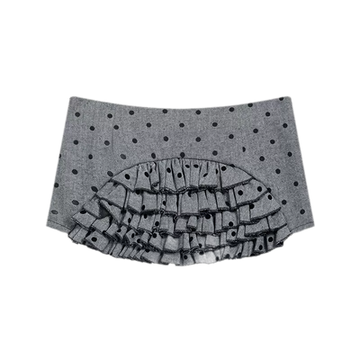Black-Gray Polka Dot (Pre-order) / S