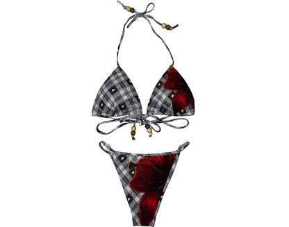 Print Tie Bikini Set
