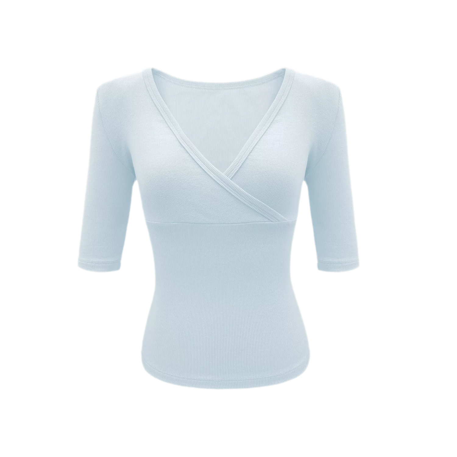 Crossover V-Neck Fitted Top