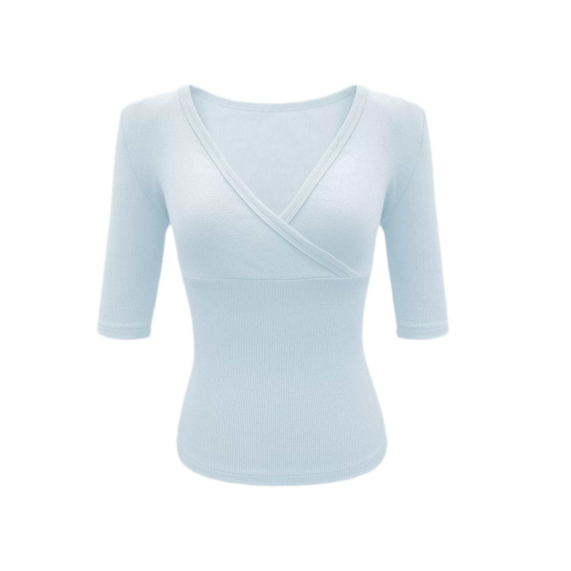 Crossover V-Neck Fitted Top