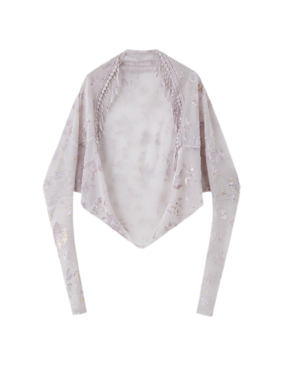 Samt-Jacquard-Meerjungfrauenkleid
