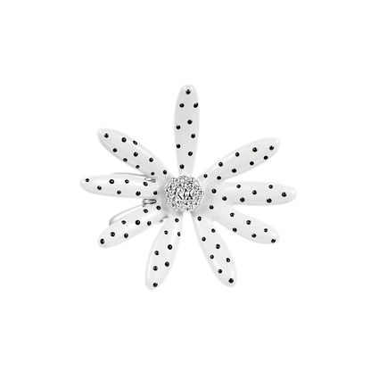 Metallic Daisy Flower Hair Clip