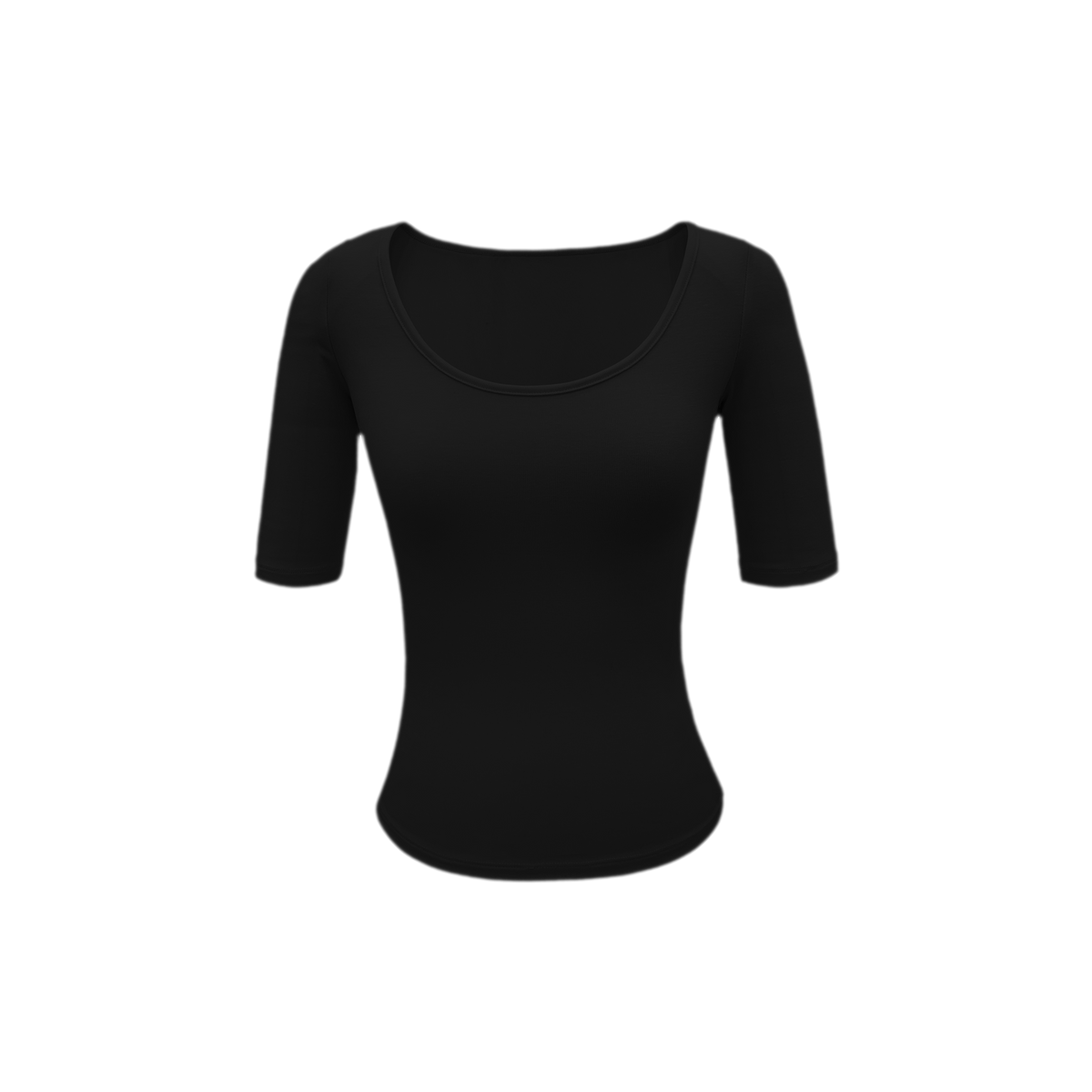 Soft U-Neck Slim-Fit T-Shirt