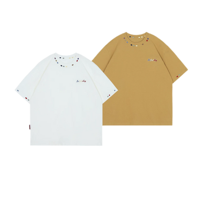 Pure Cotton Embroidered T-Shirt
