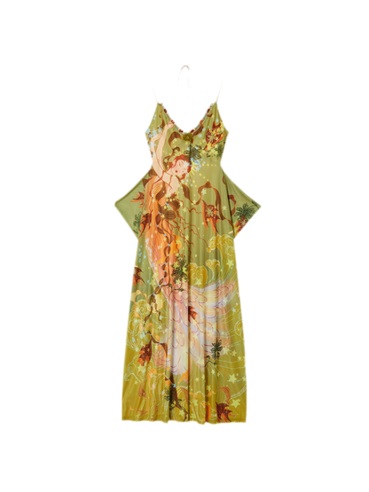 Beaded Floral Cami Dress