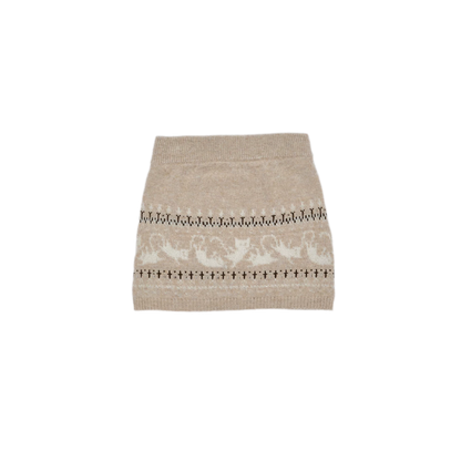Ensemble en maille court Fair Isle