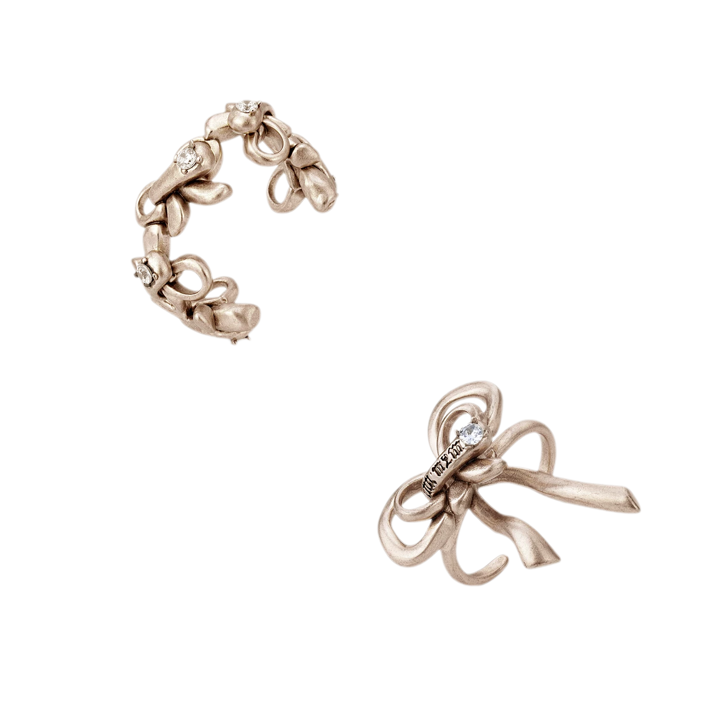 Vintage Bowknot Ring with Rhinestones