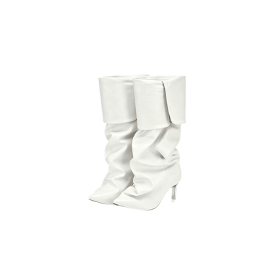 White Ankle Boots / 35