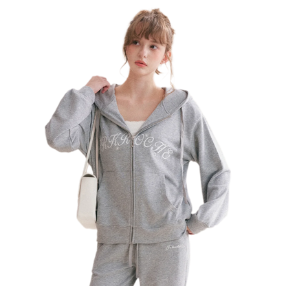 Cotton Hooded Tracksuit Set